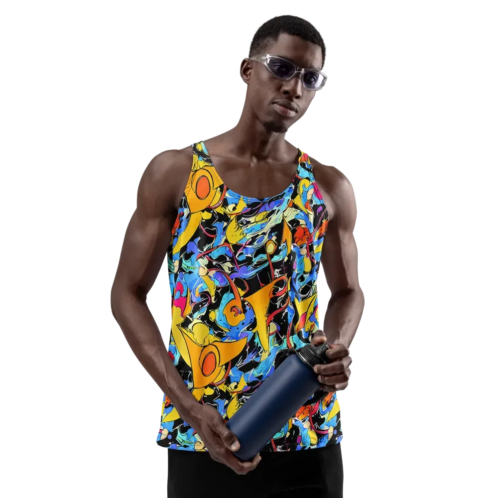 Atomic Whirl on Men's Tank Top — Front