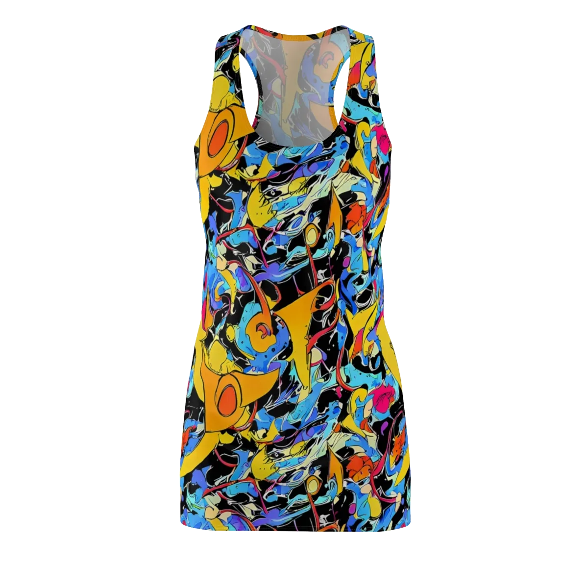 Atomic Whirl on Racerback Dress — Front