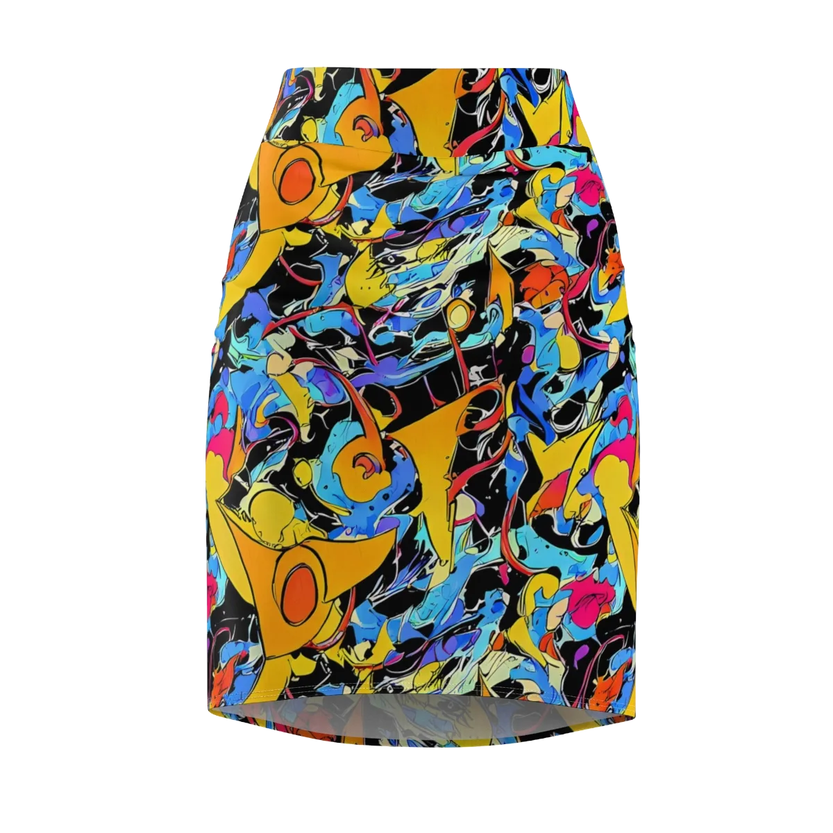 Atomic Whirl on Pencil Skirt — Front