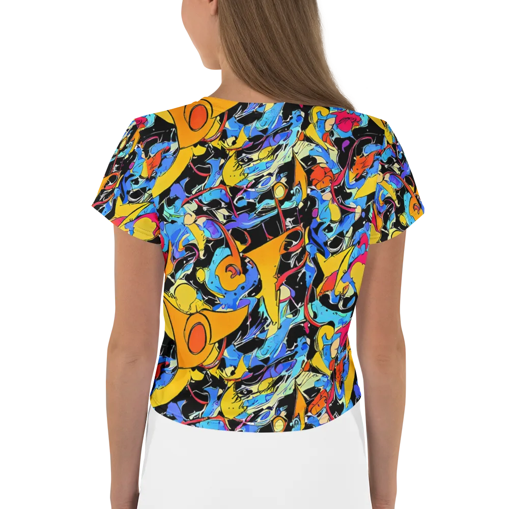 Atomic Whirl on Crop Tee — Back