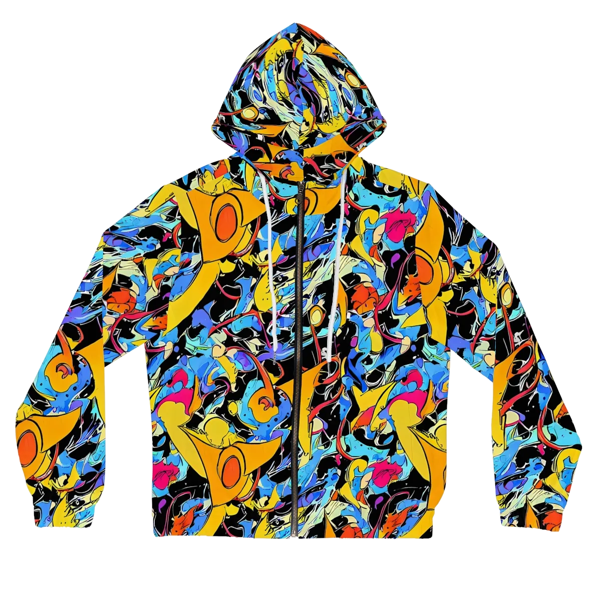 Atomic Whirl on Women's Full-Zip Hoodie — Front