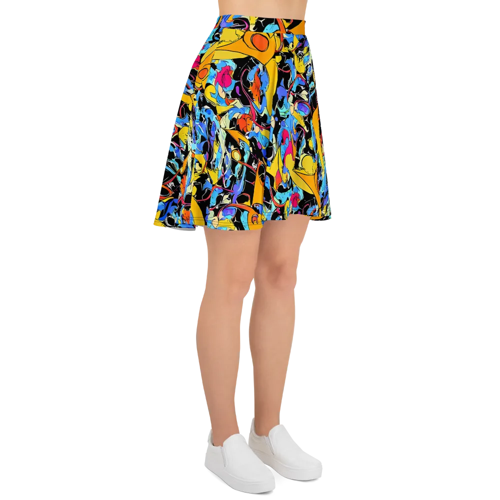Atomic Whirl on Skater Skirt — Right