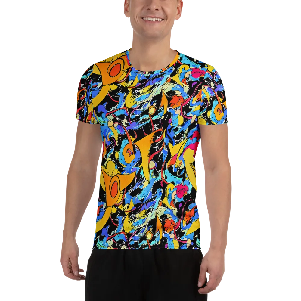 Atomic Whirl on Men's Athletic T-Shirt — Front