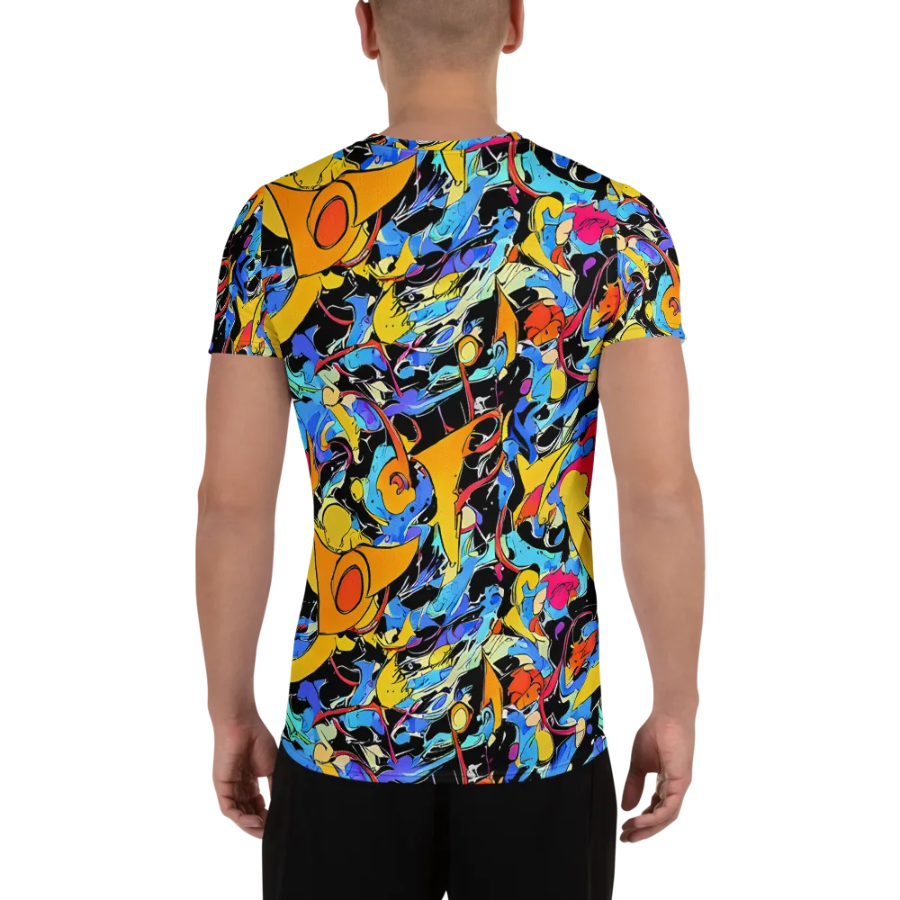 Atomic Whirl on Men's Athletic T-Shirt — Back