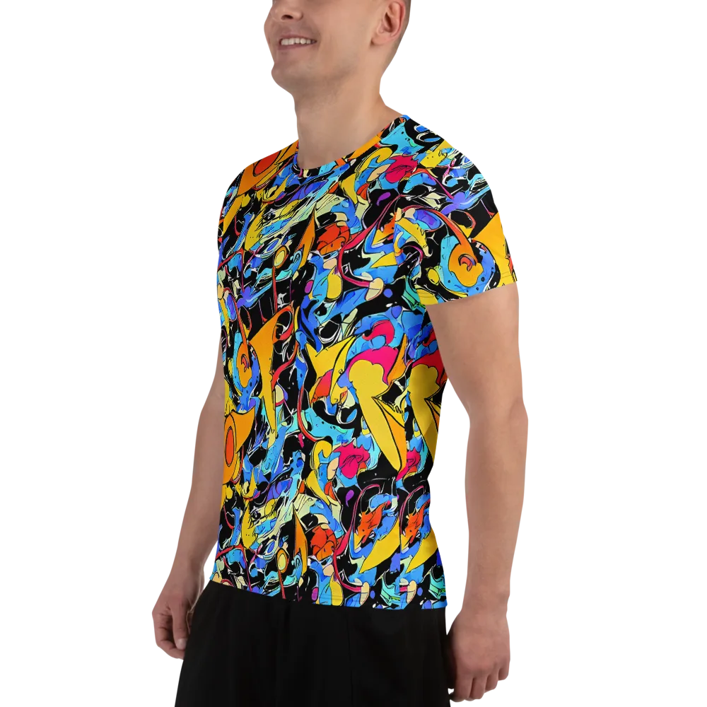 Atomic Whirl on Men's Athletic T-Shirt — Left