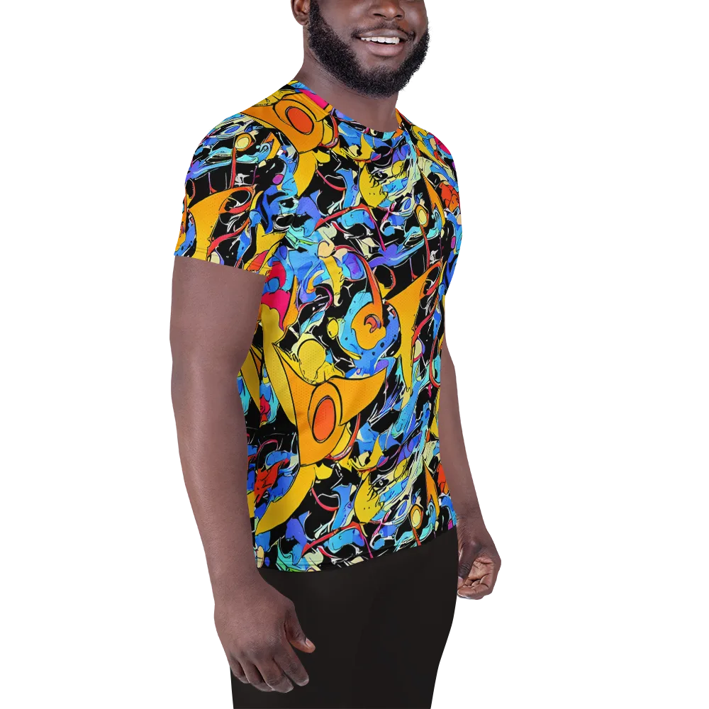 Atomic Whirl on Men's Athletic T-Shirt — Right