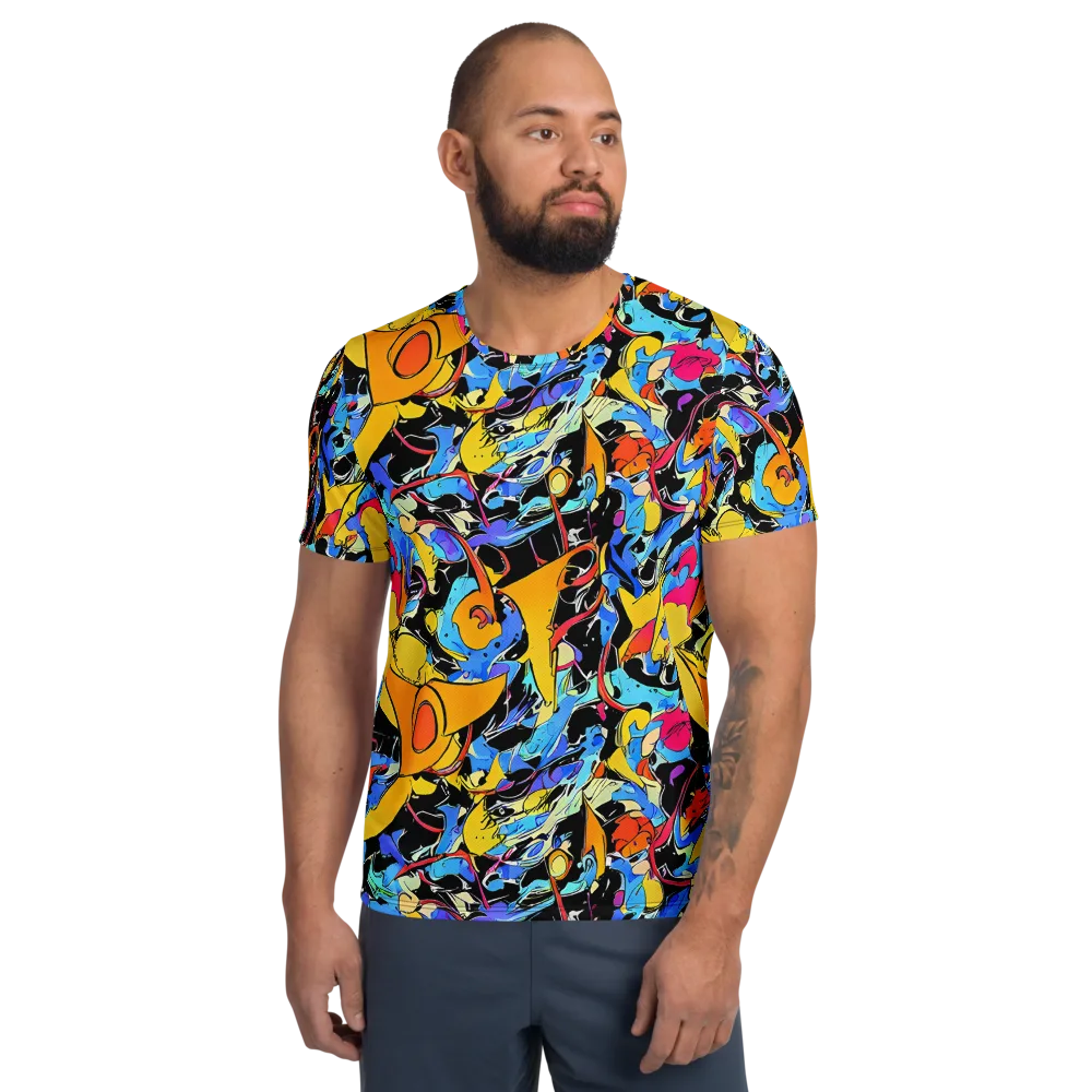 Atomic Whirl on Men's Athletic T-Shirt — Front