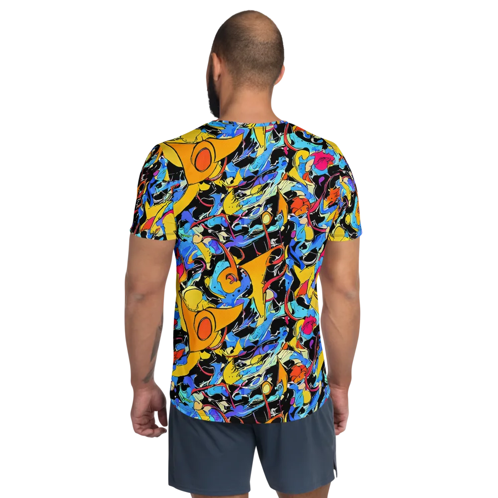 Atomic Whirl on Men's Athletic T-Shirt — Back