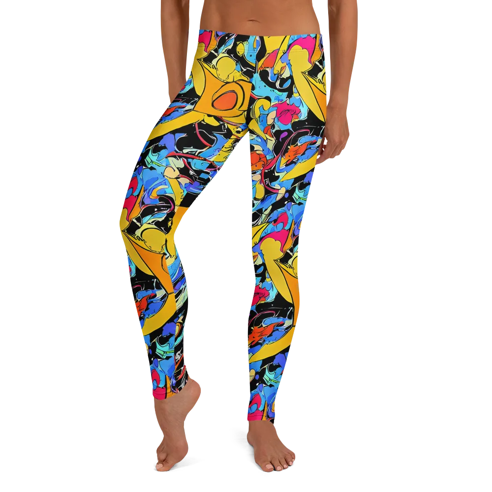 Atomic Whirl on Leggings — Front