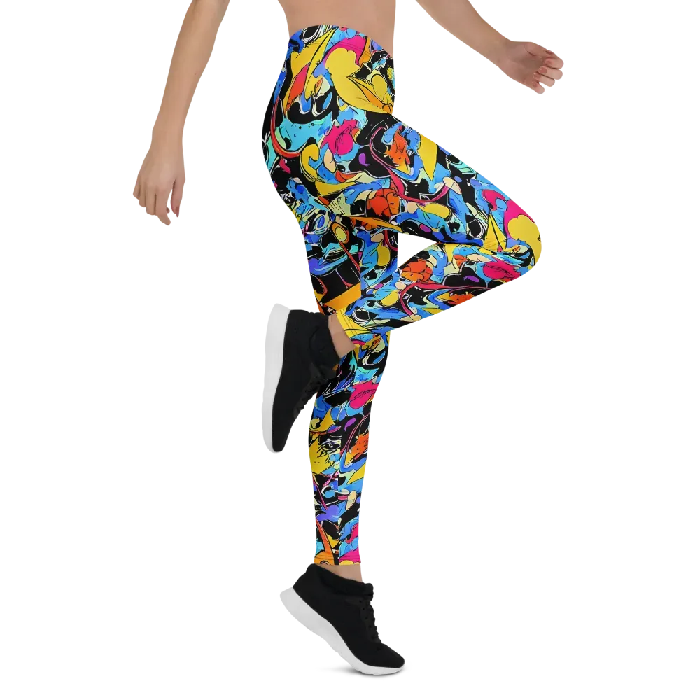 Atomic Whirl on Leggings — Right