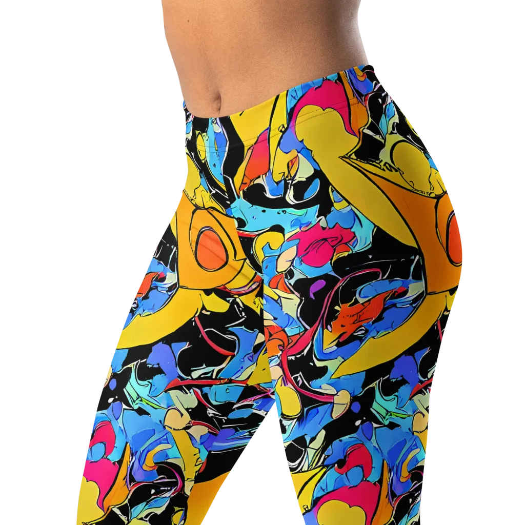 Atomic Whirl on Leggings — Left Front