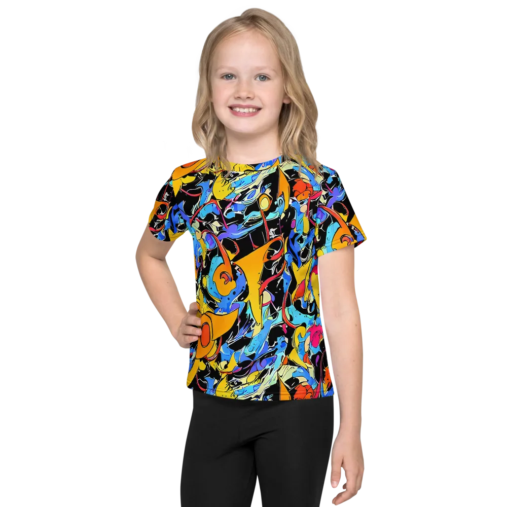 Atomic Whirl on Kids Crew Neck T-Shirt — Front