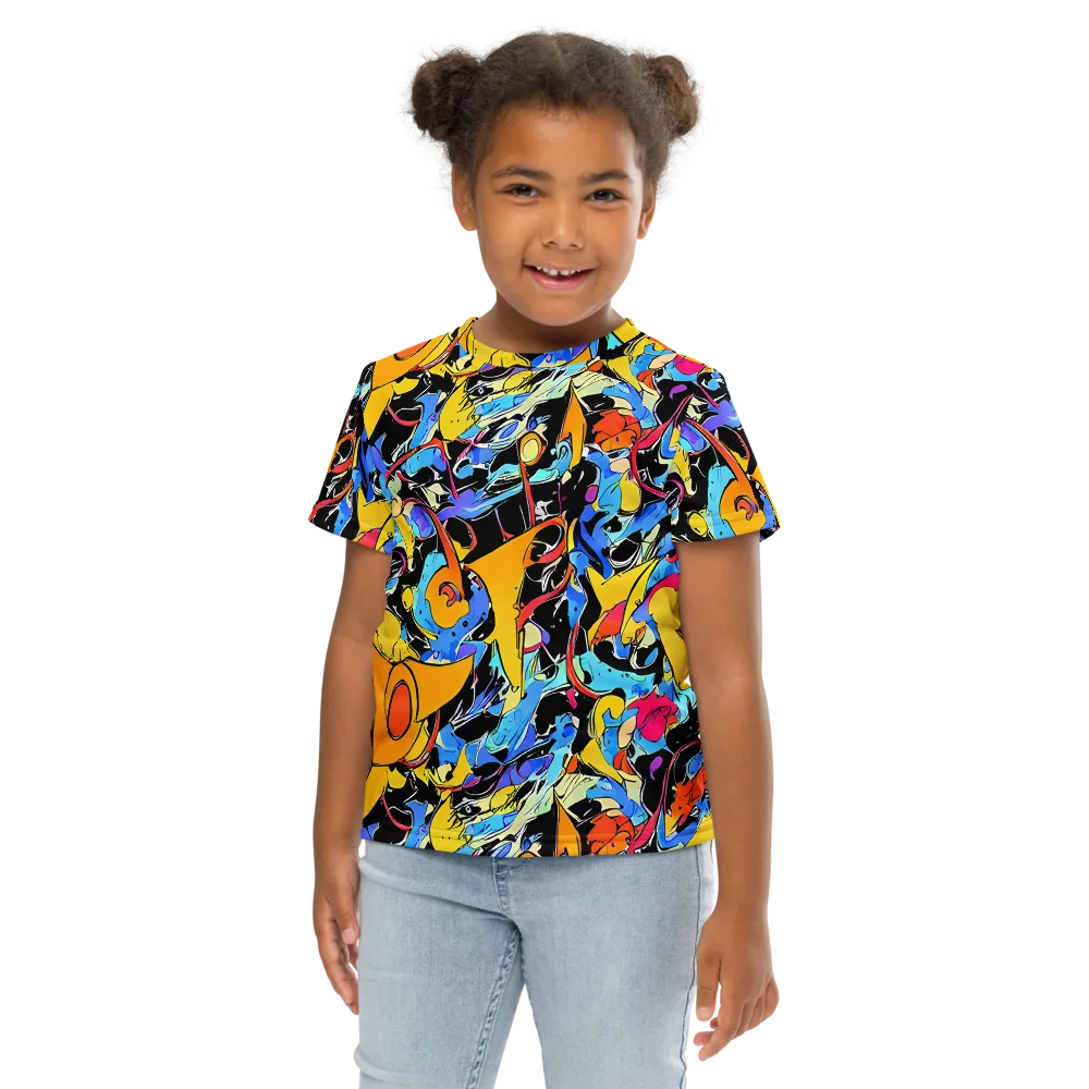 Atomic Whirl on Kids Crew Neck T-Shirt — Front