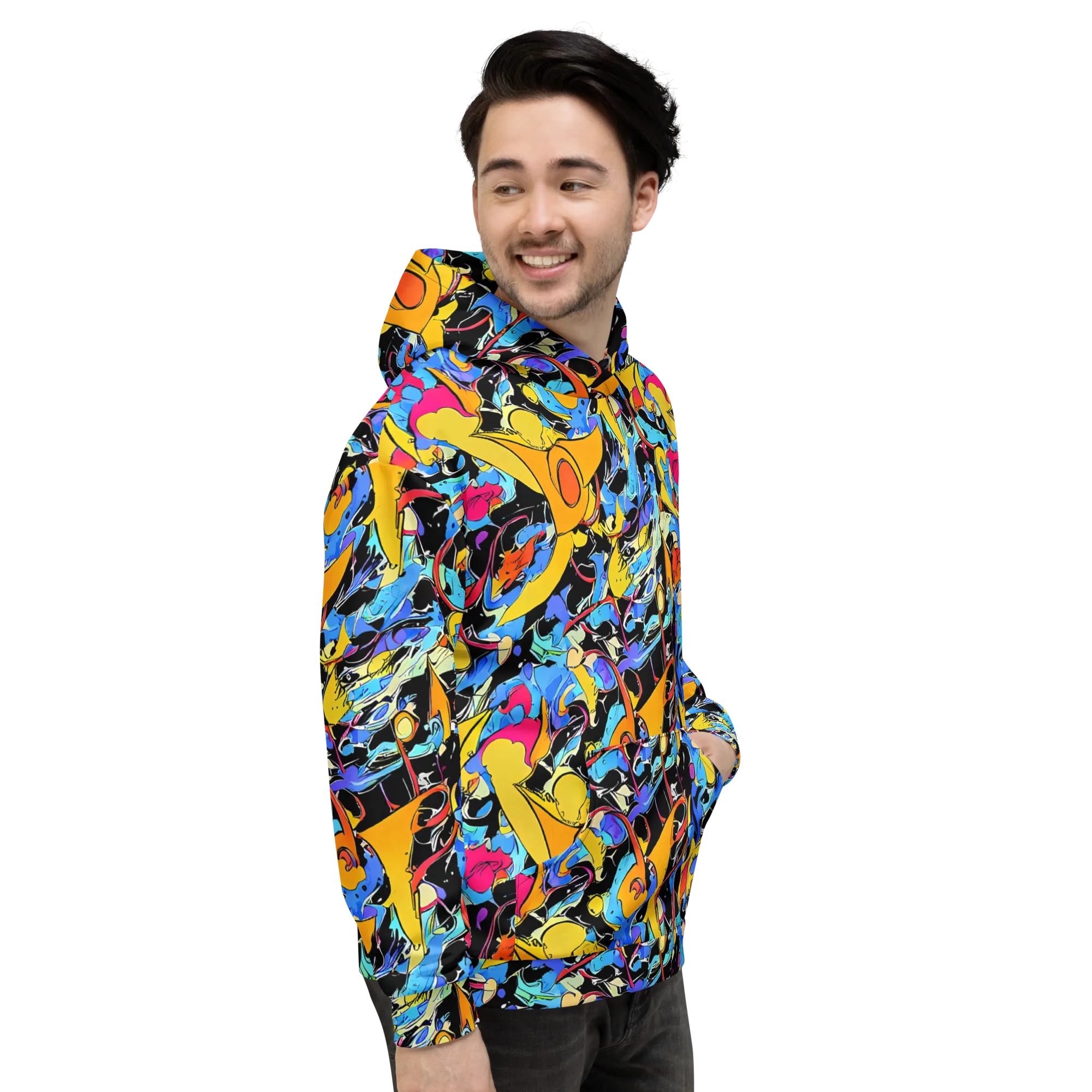Atomic Whirl on Hoodie — Right