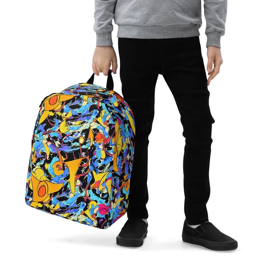 Atomic Whirl on Minimalist Backpack — Zoomed-in