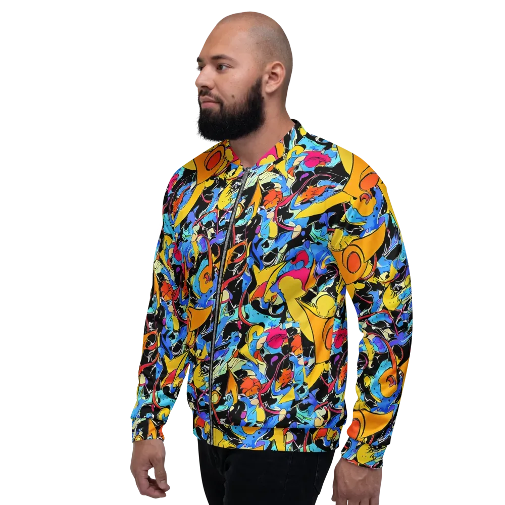 Atomic Whirl on Bomber Jacket — Left