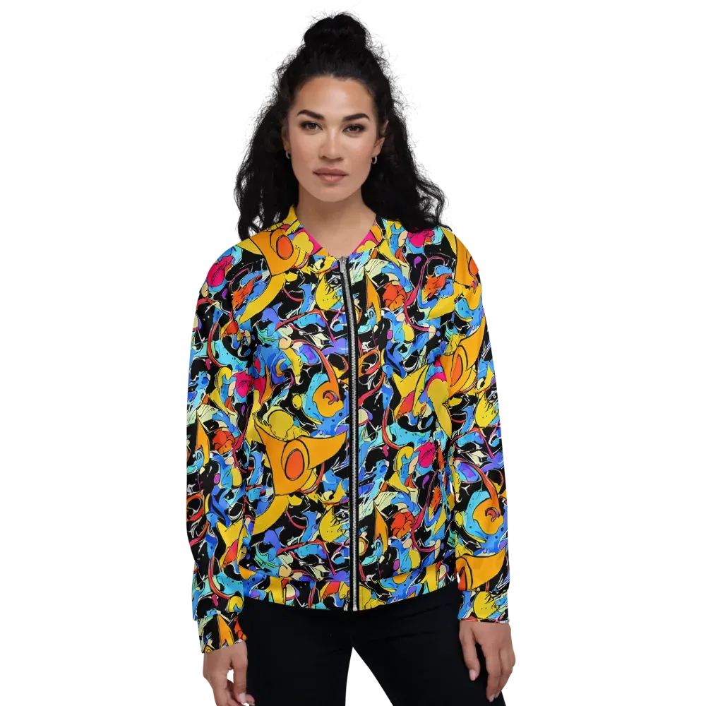 Atomic Whirl on Bomber Jacket — Front