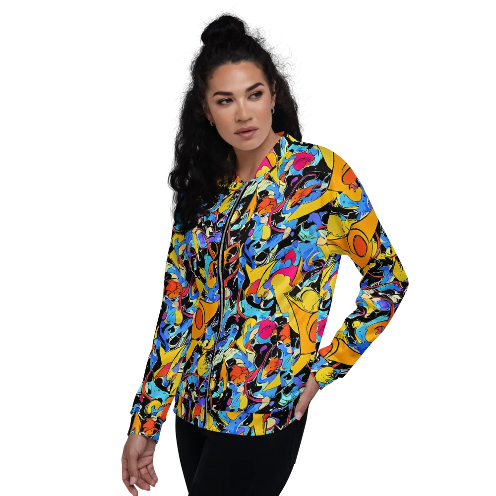 Atomic Whirl on Bomber Jacket — Left