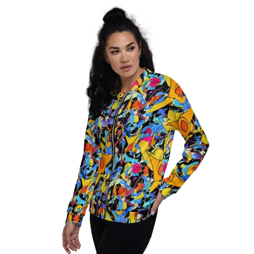 Atomic Whirl on a Bomber Jacket
