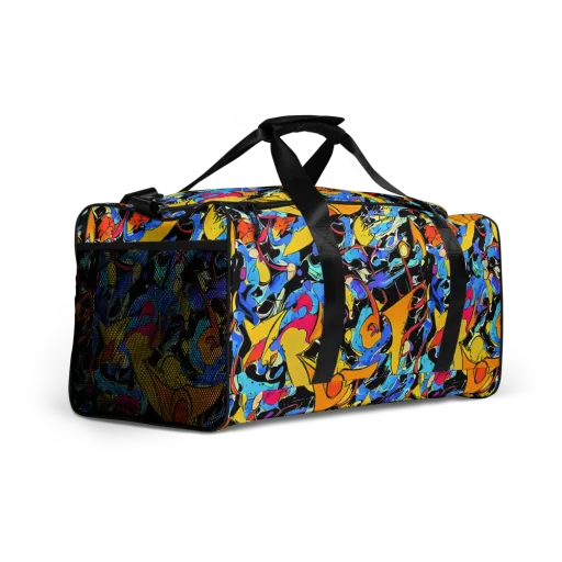 Atomic Whirl on a Duffle Bag