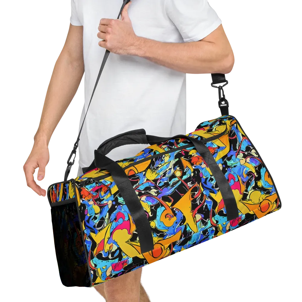 Atomic Whirl on Duffle Bag — Right Front