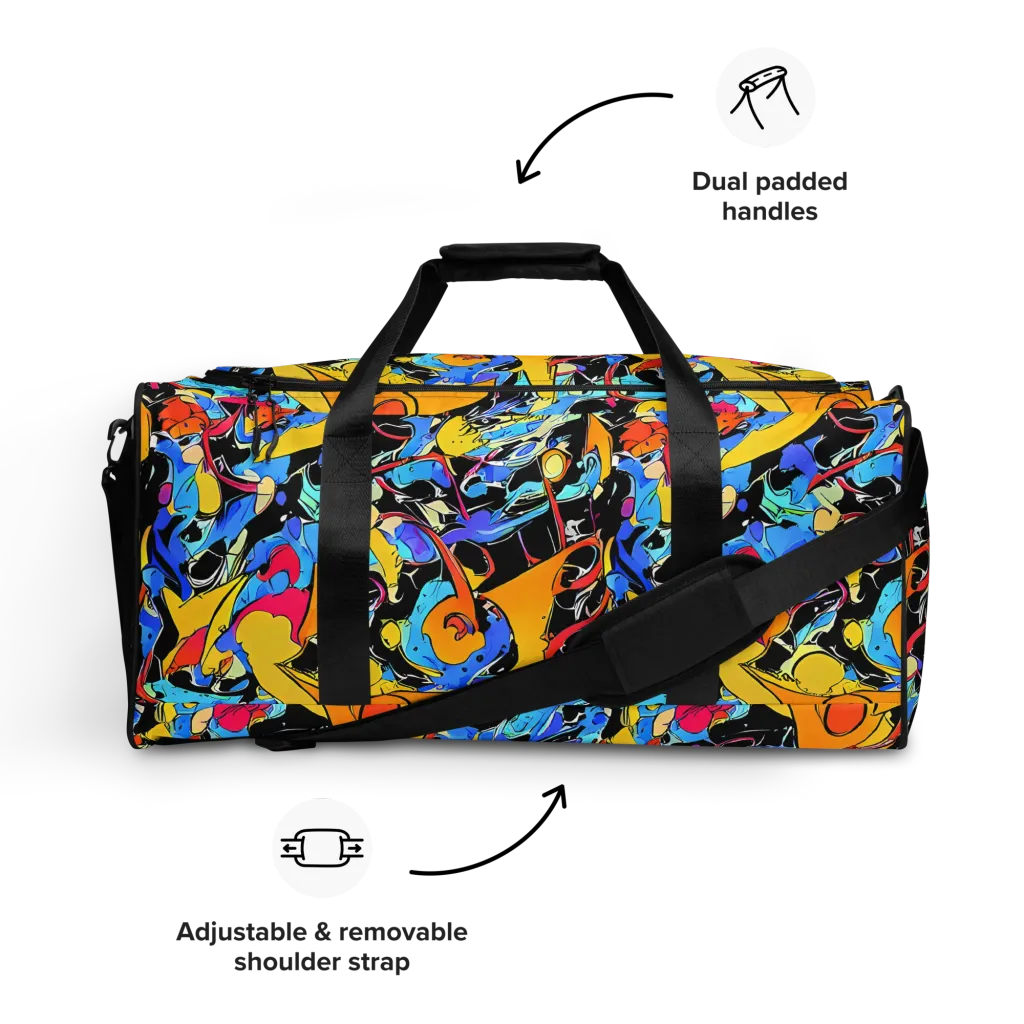 Atomic Whirl on Duffle Bag — Front