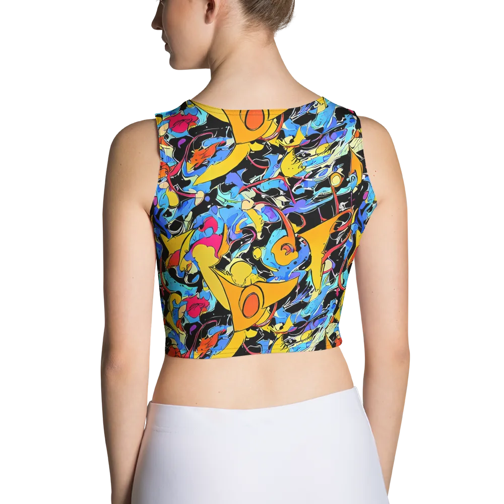 Atomic Whirl on Crop Top — Back
