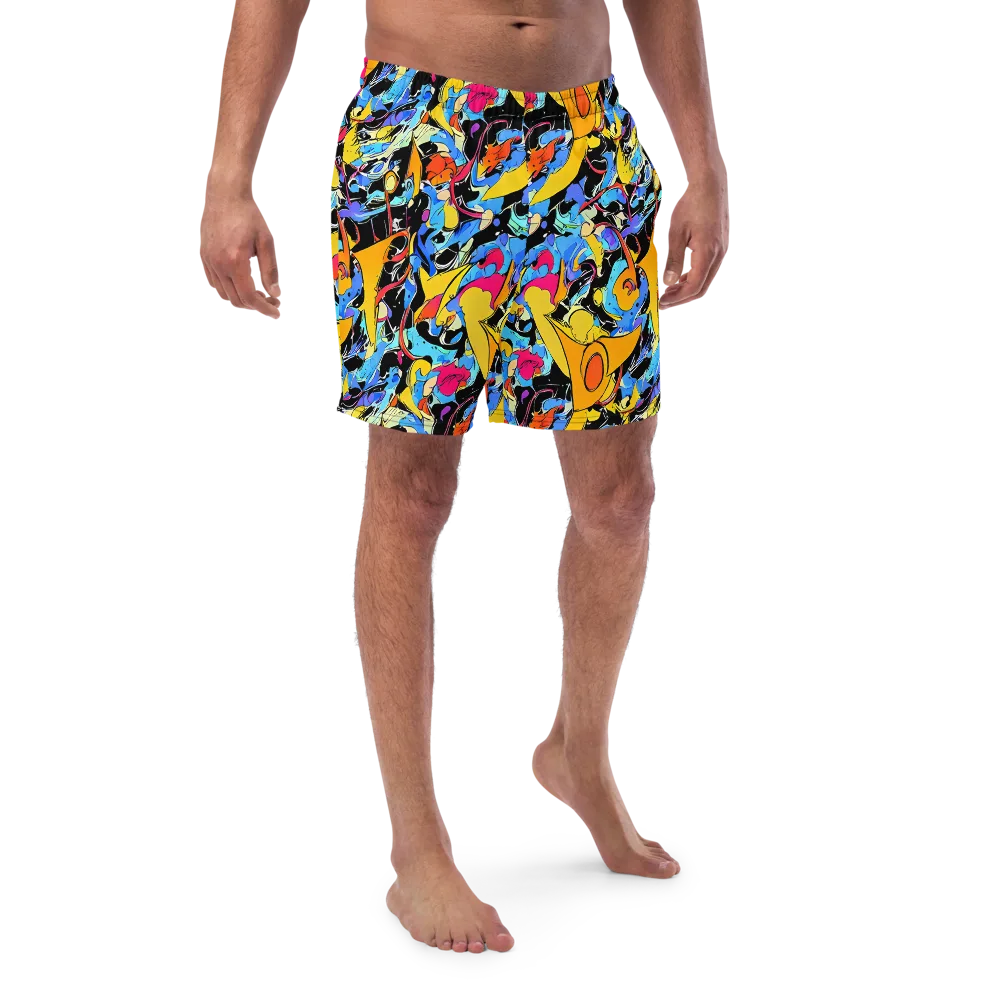 Atomic Whirl on Swim Trunks — Front