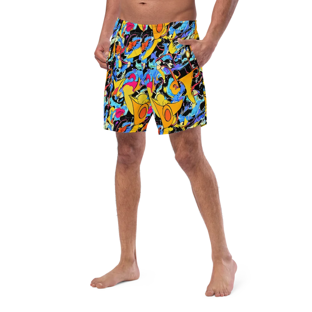 Atomic Whirl on Swim Trunks — Left Front