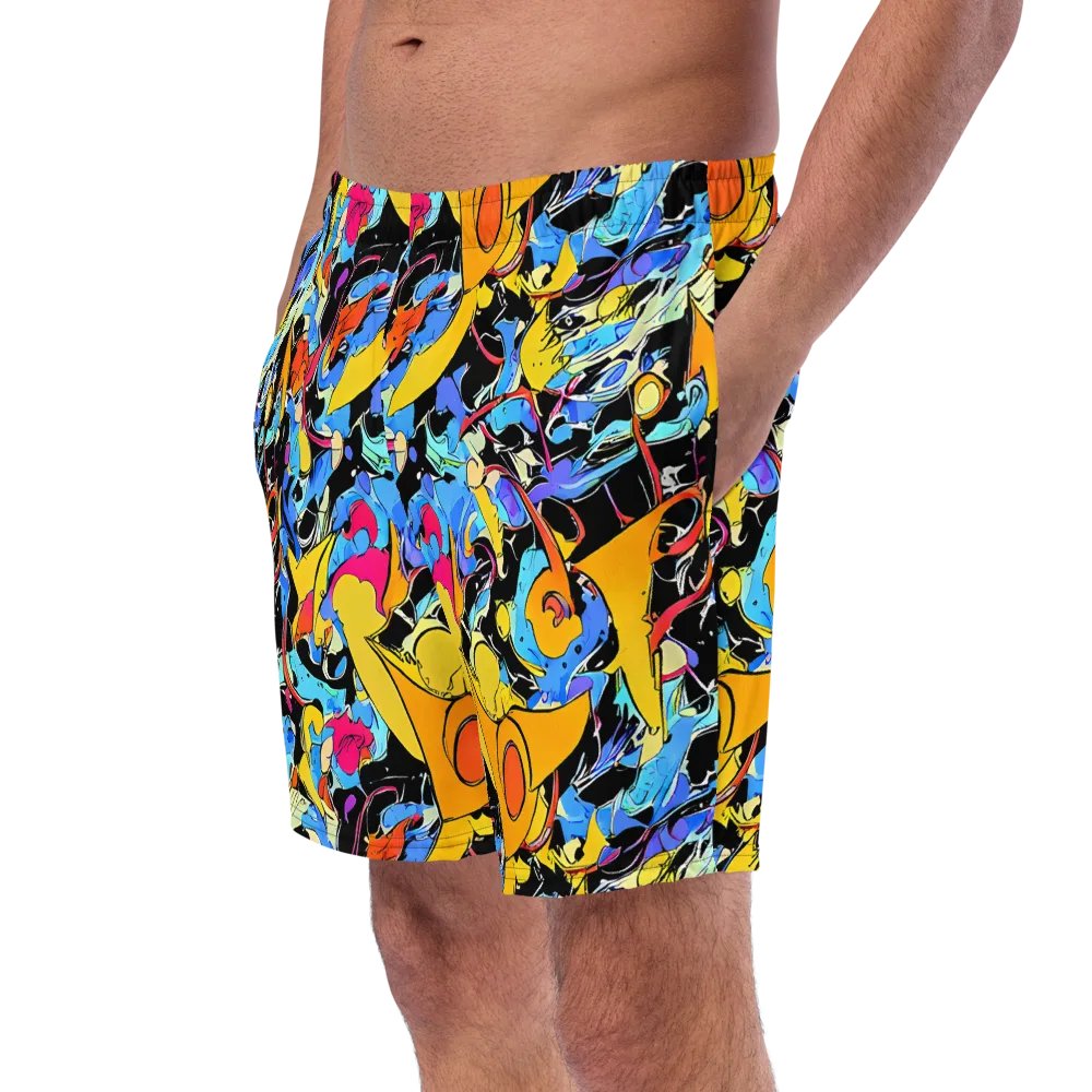 Atomic Whirl on Swim Trunks — Left Front