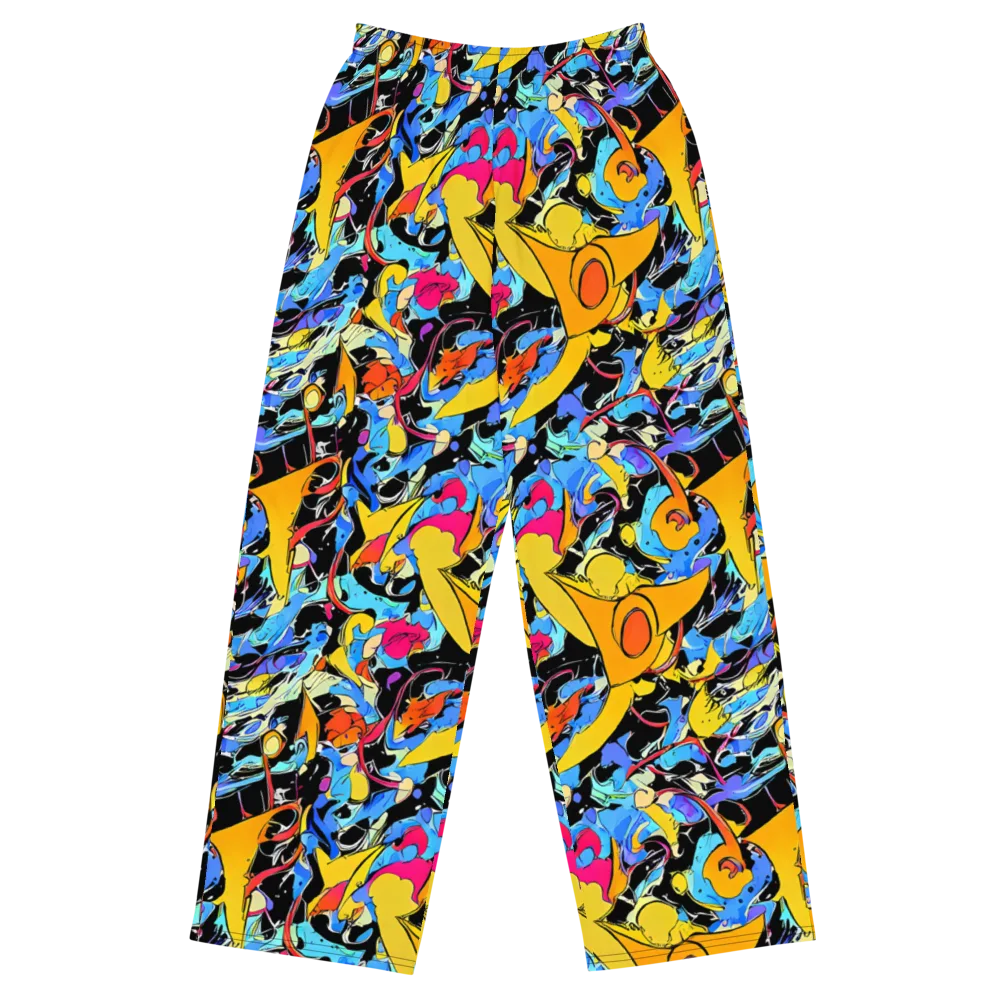 Atomic Whirl on Wide-Leg Pants — Front