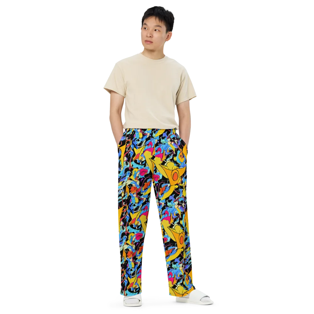 Atomic Whirl on Wide-Leg Pants — Front