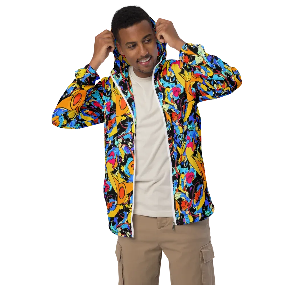 Atomic Whirl on Men's Windbreaker — Front