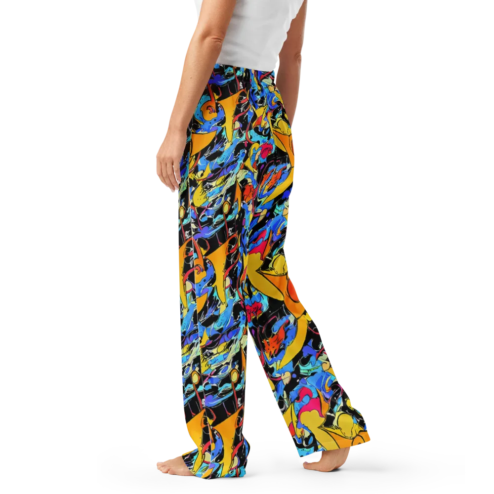 Atomic Whirl on Women's Pajama Pants — Left