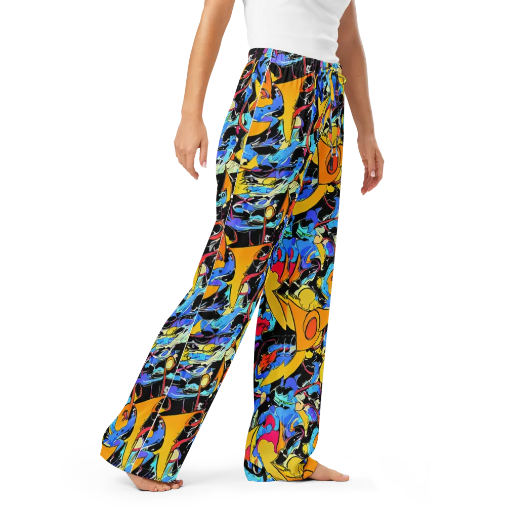Atomic Whirl on Women's Pajama Pants — Right Front