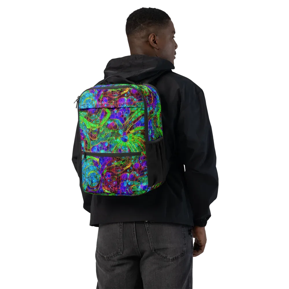 Jewel Circuit on Utility Backpack — Back