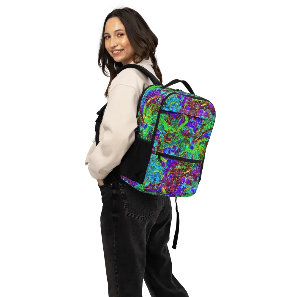Jewel Circuit on Utility Backpack — Back