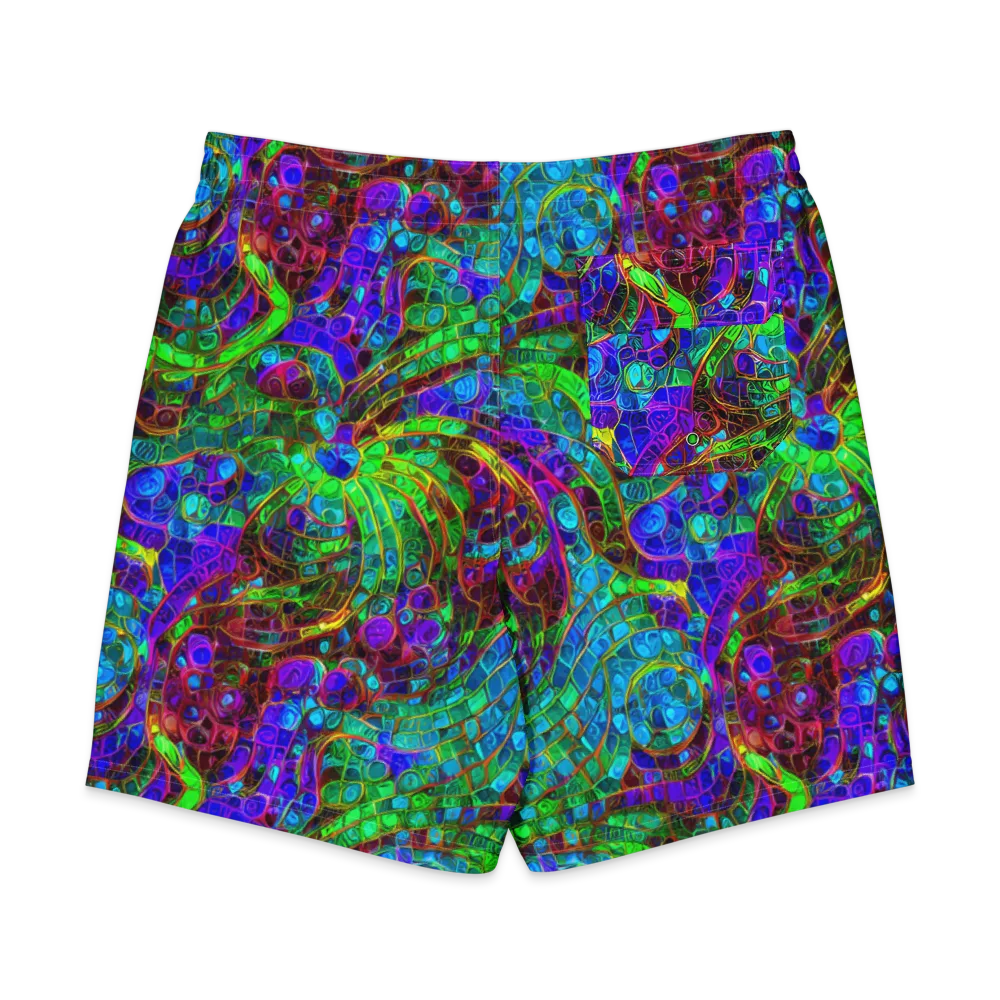 Jewel Circuit on Men's Board Shorts — Back
