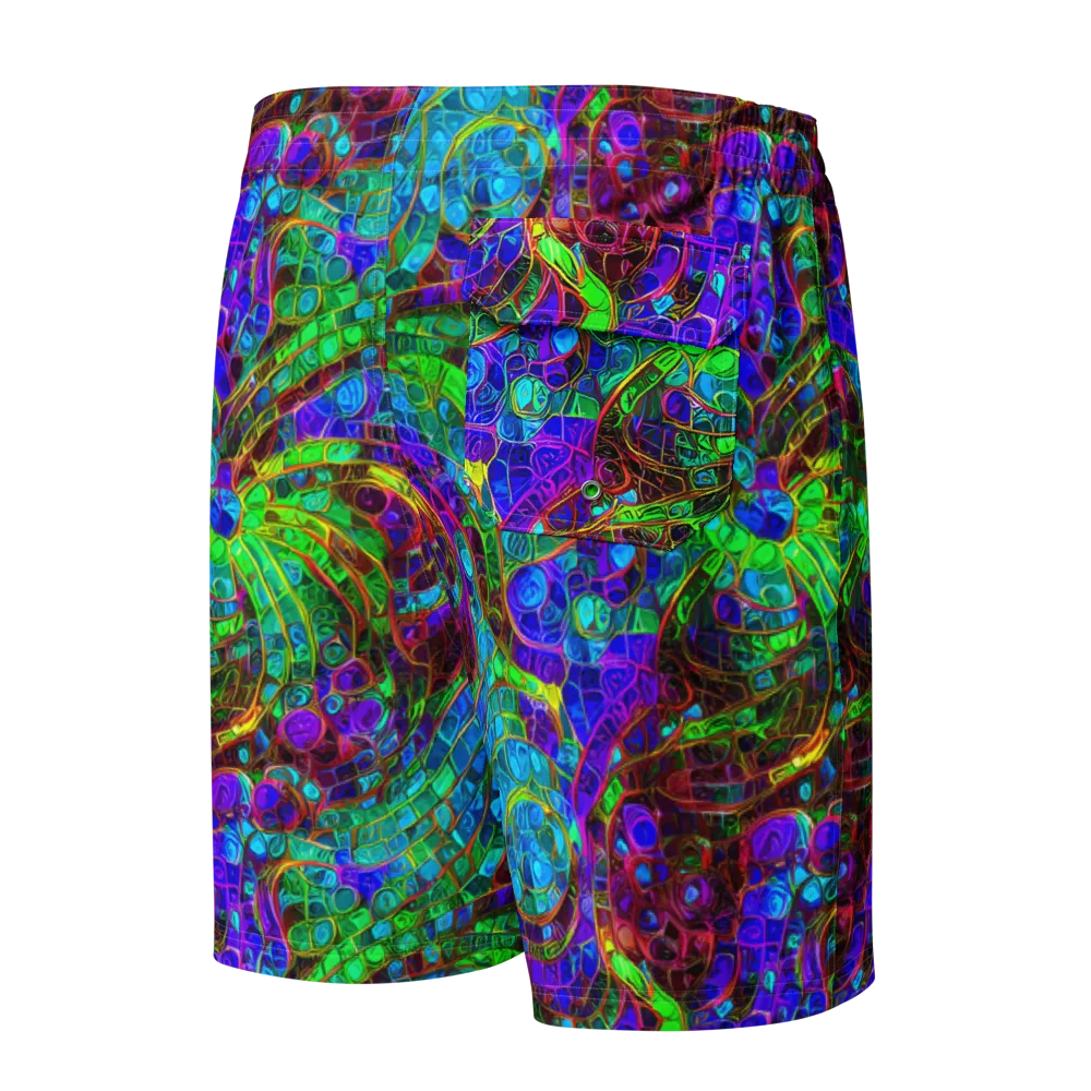 Jewel Circuit on Men's Board Shorts — Back
