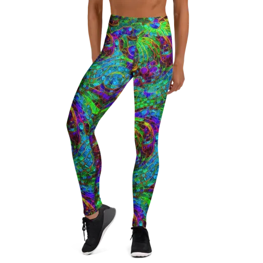 Jewel Circuit on a Yoga Leggings