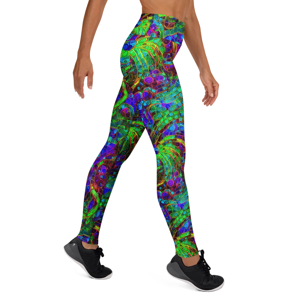 Jewel Circuit on Yoga Leggings — Right
