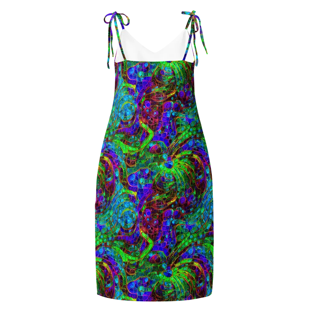 Jewel Circuit on Slip Dress — Back