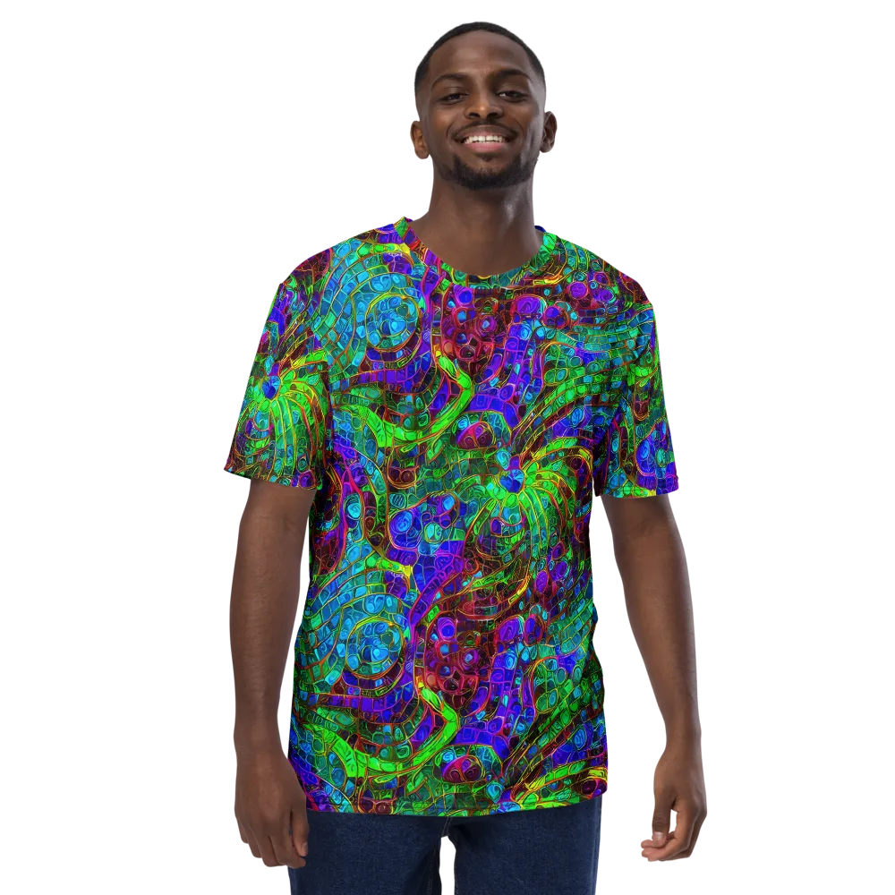 Jewel Circuit on Men's Crew Neck T-Shirt — Front