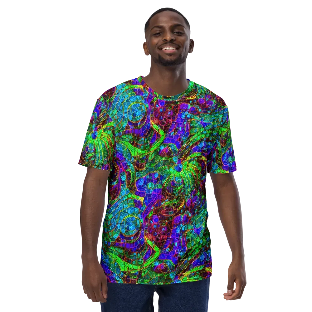 Jewel Circuit on Men's Crew Neck T-Shirt — Front