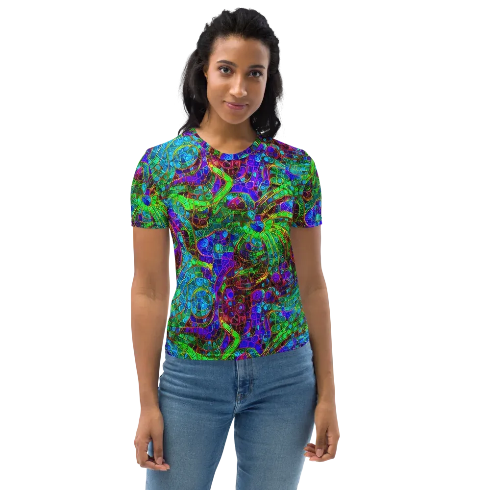 Jewel Circuit on Women's Crew Neck T-Shirt — Front