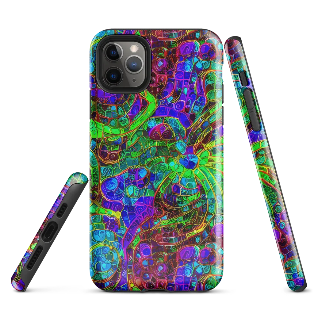 Jewel Circuit on Tough Case for iPhone® — Front