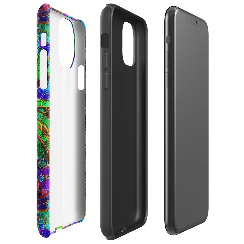 Jewel Circuit on Tough Case for iPhone® — Right
