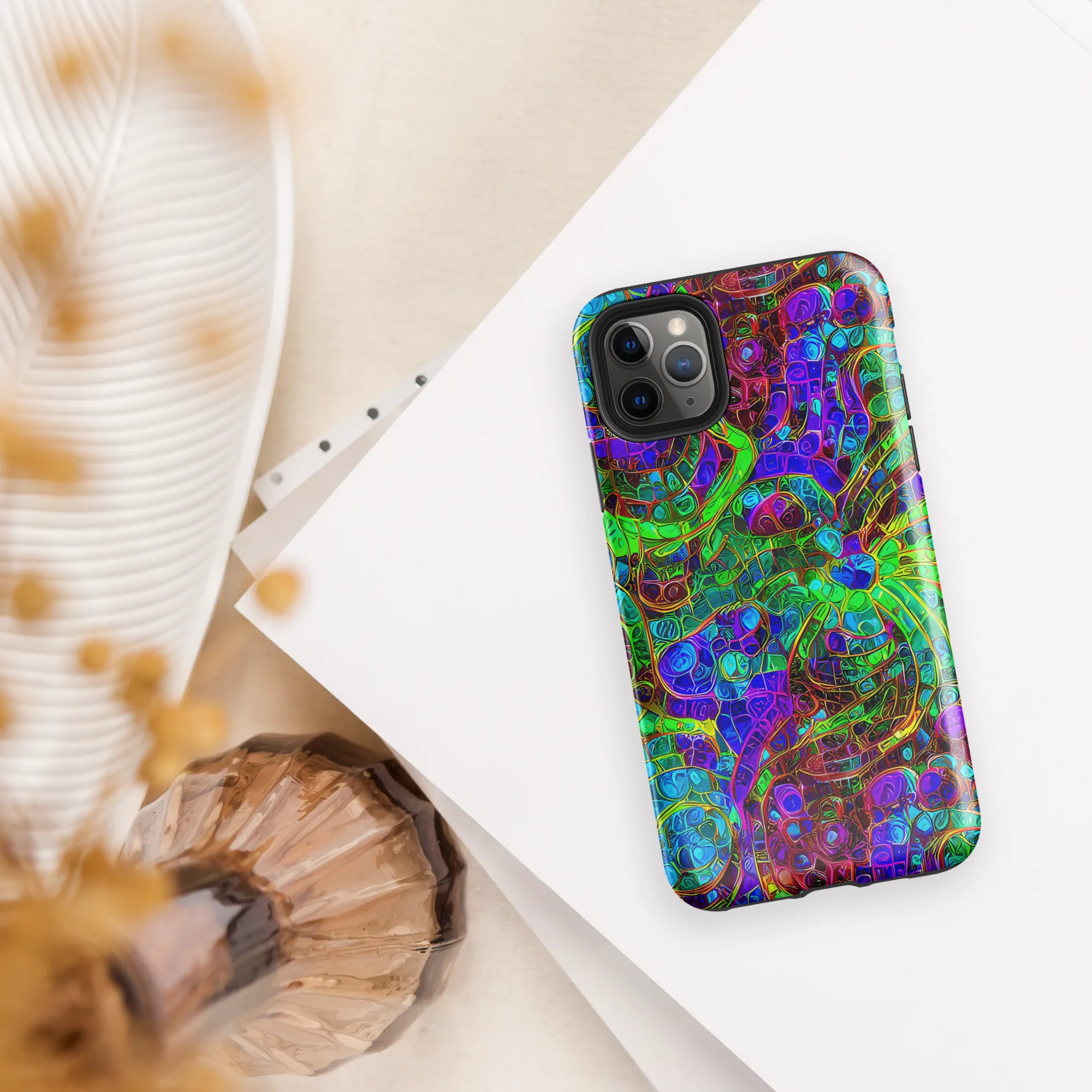 Jewel Circuit on Tough Case for iPhone® — Front