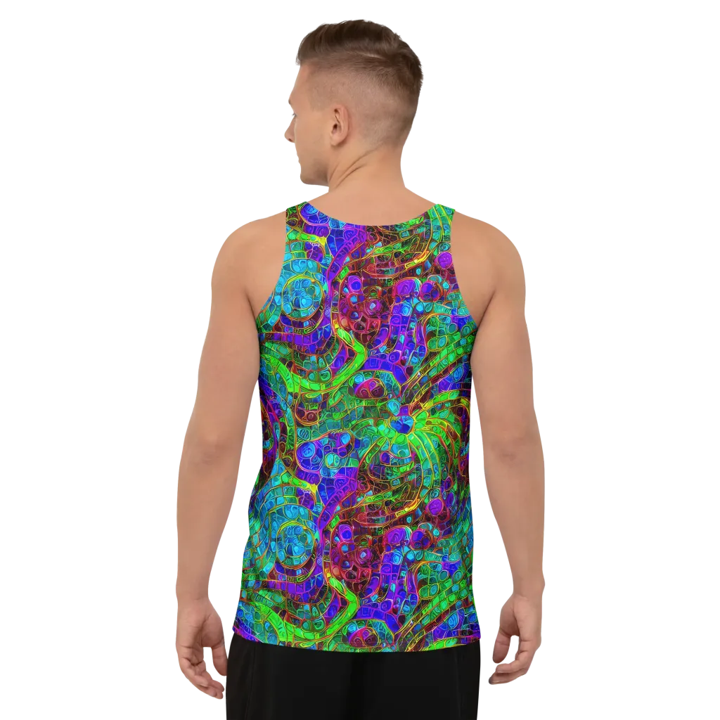Jewel Circuit on Men's Tank Top — Back