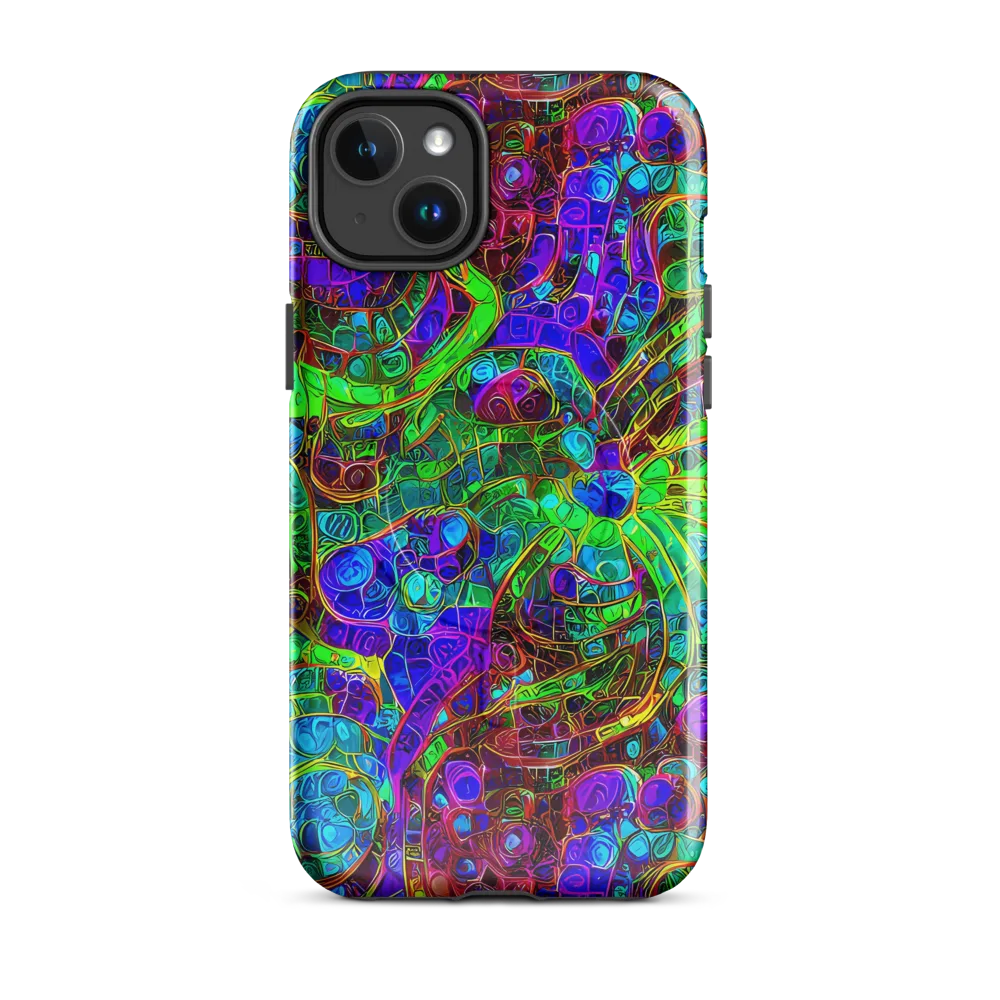 Jewel Circuit on MagSafe Tough Case for iPhone® — Front